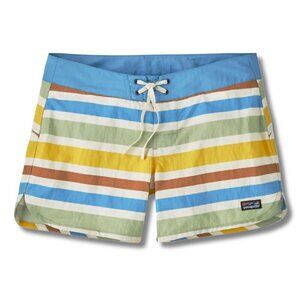 Patagonia NWT Women's Wavefarer Boardshorts 5" Water Ribbons/Natural, Sz 18